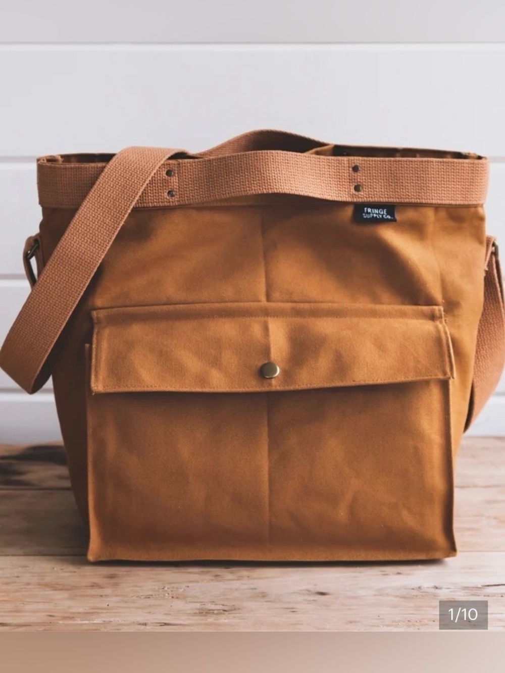 Fringe Supply Co. Rambler Knitting Bag Toffee